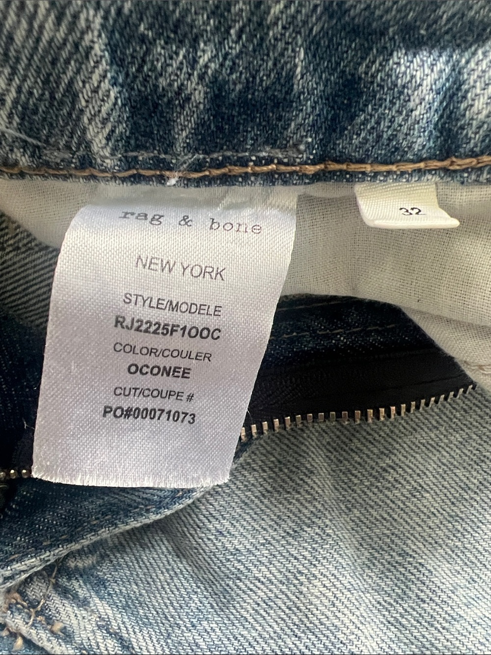 rag & bone Light Blue Wide Leg Flare Jeans - Picture 7 of 13